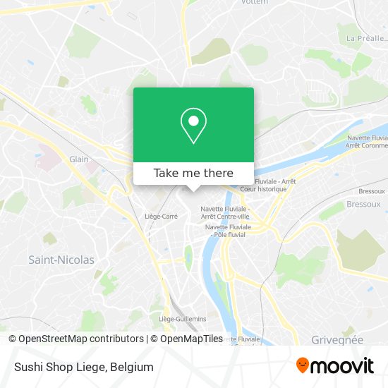 Sushi Shop Liege map