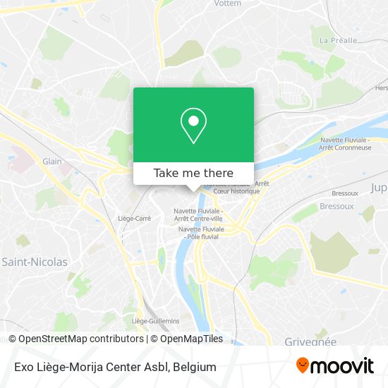 Exo Liège-Morija Center Asbl map