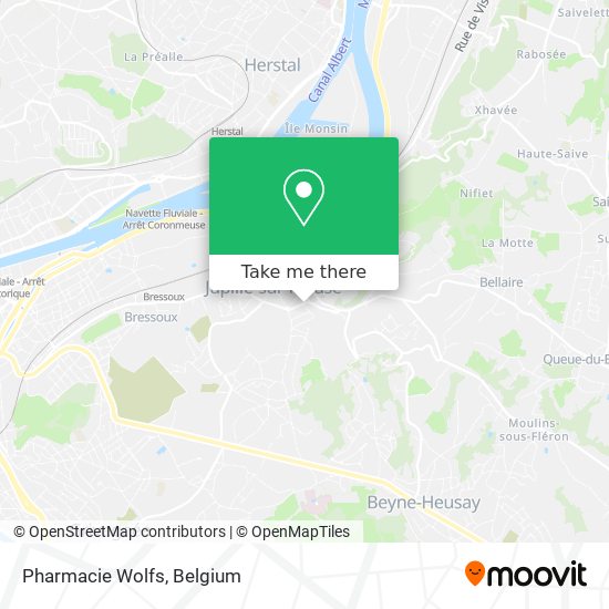 Pharmacie Wolfs map