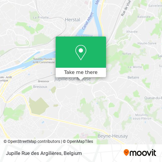 Jupille Rue des Argilières map
