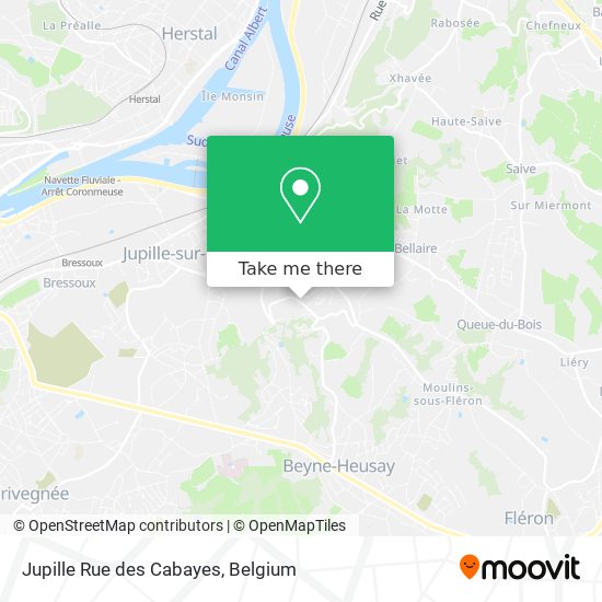 Jupille Rue des Cabayes map