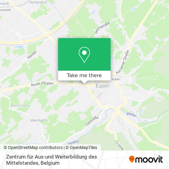 Zentrum für Aus-und Weiterbildung des Mittelstandes map