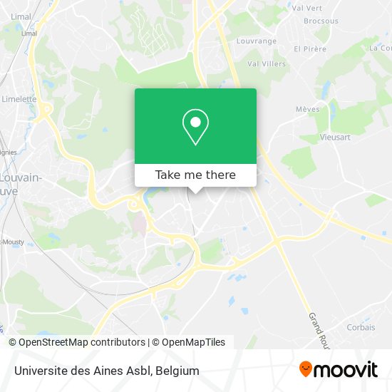 Universite des Aines Asbl plan