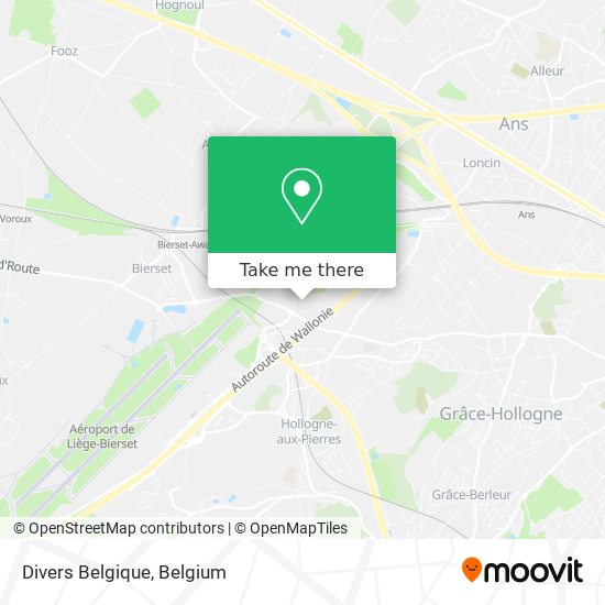 Divers Belgique map