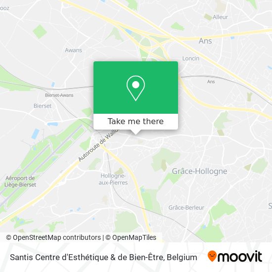 Santis Centre d'Esthétique & de Bien-Être plan