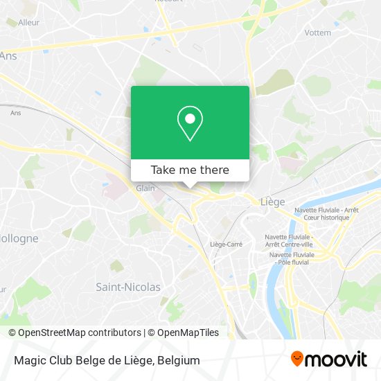 Magic Club Belge de Liège plan