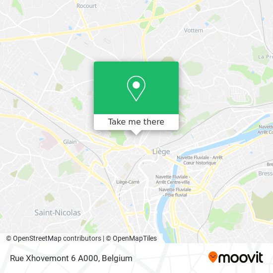 Rue Xhovemont 6 A000 plan