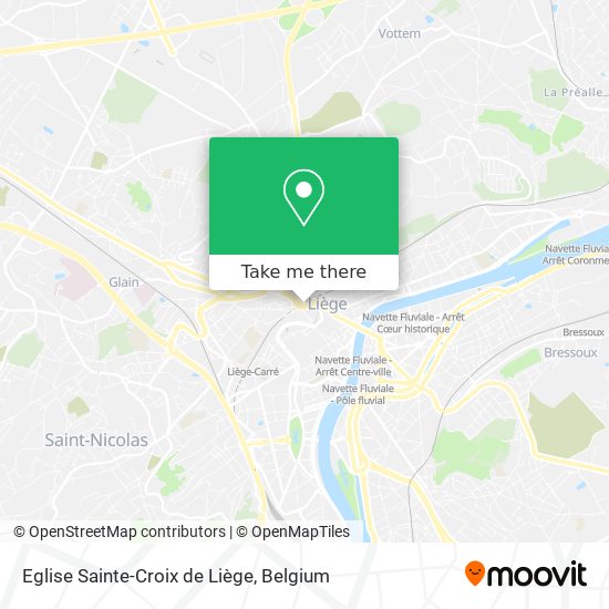 Eglise Sainte-Croix de Liège map