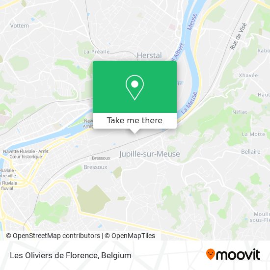 Les Oliviers de Florence map