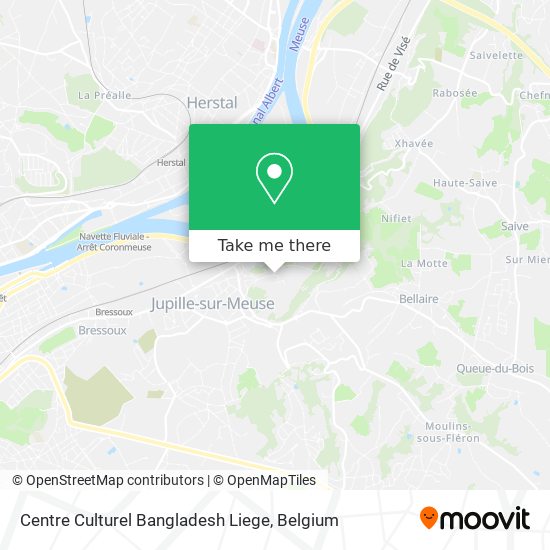 Centre Culturel Bangladesh Liege map