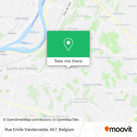 Rue Emile Vandervelde, 467 map