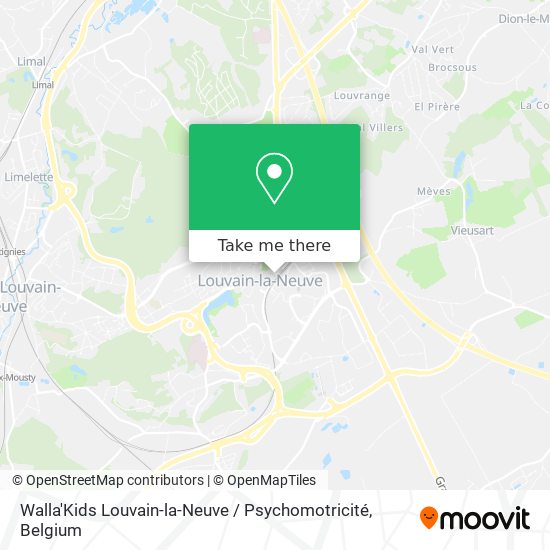 Walla'Kids Louvain-la-Neuve / Psychomotricité map
