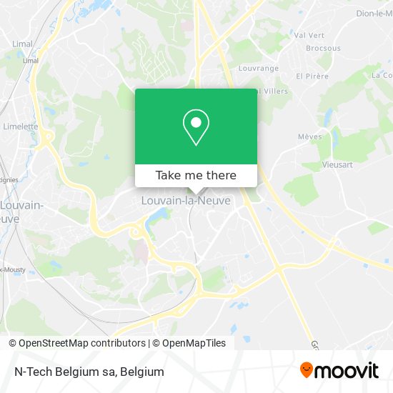 N-Tech Belgium sa map