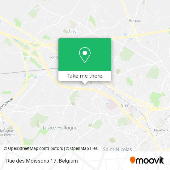 Rue des Moissons 17 plan