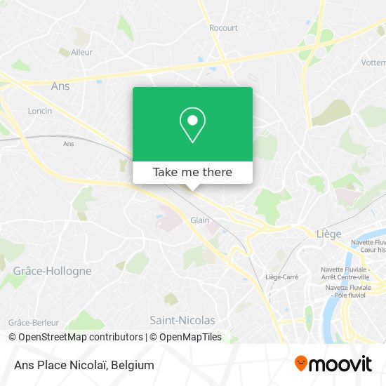 Ans Place Nicolaï map