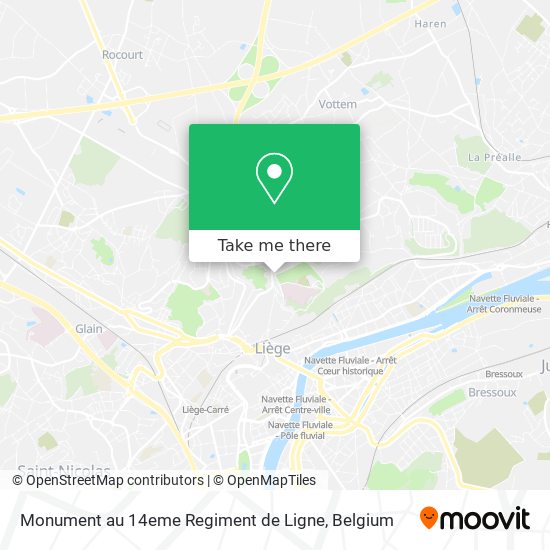 Monument au 14eme Regiment de Ligne map