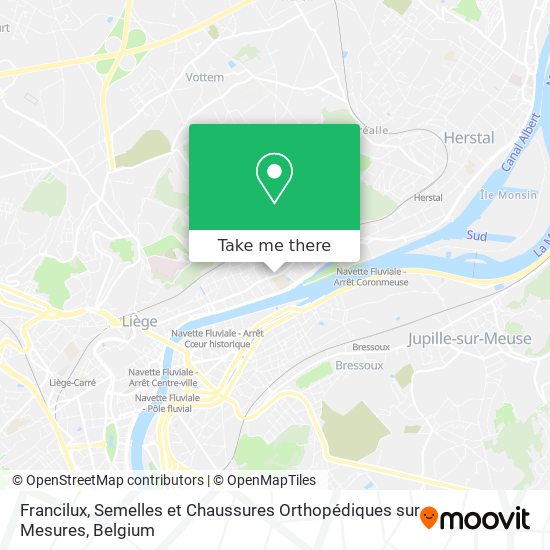 Francilux, Semelles et Chaussures Orthopédiques sur Mesures map
