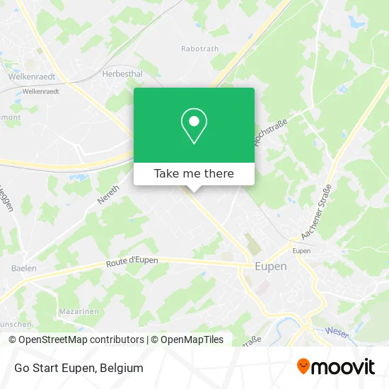 Go Start Eupen map