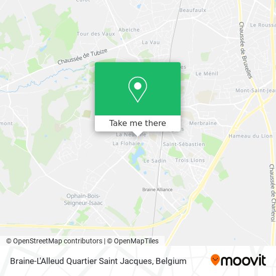 Braine-L'Alleud Quartier Saint Jacques plan