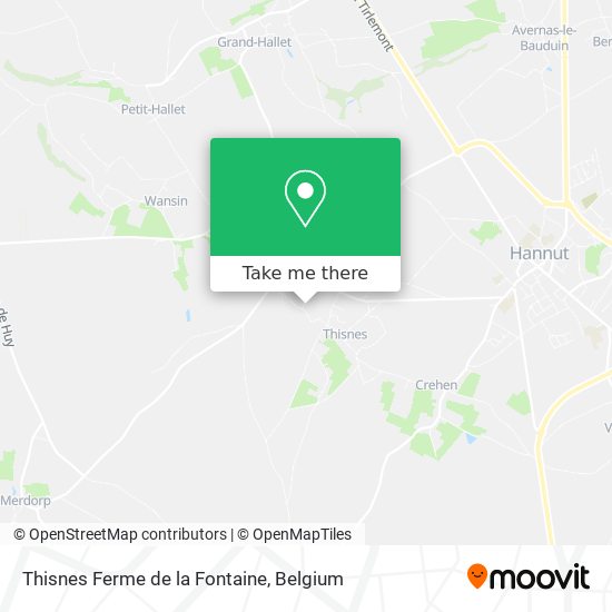 Thisnes Ferme de la Fontaine map