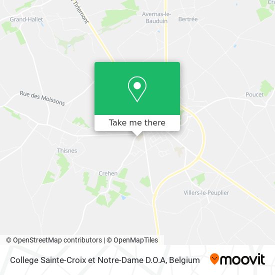 College Sainte-Croix et Notre-Dame D.O.A map