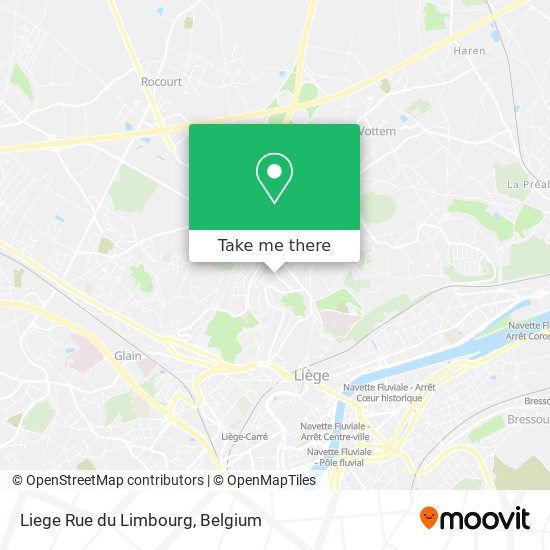 Liege Rue du Limbourg plan