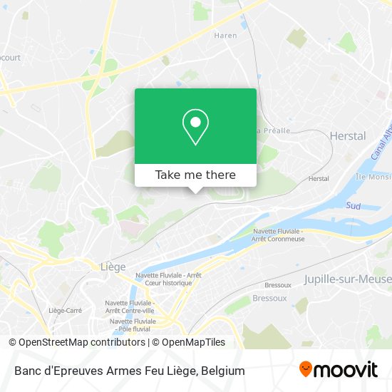 Banc d'Epreuves Armes Feu Liège map