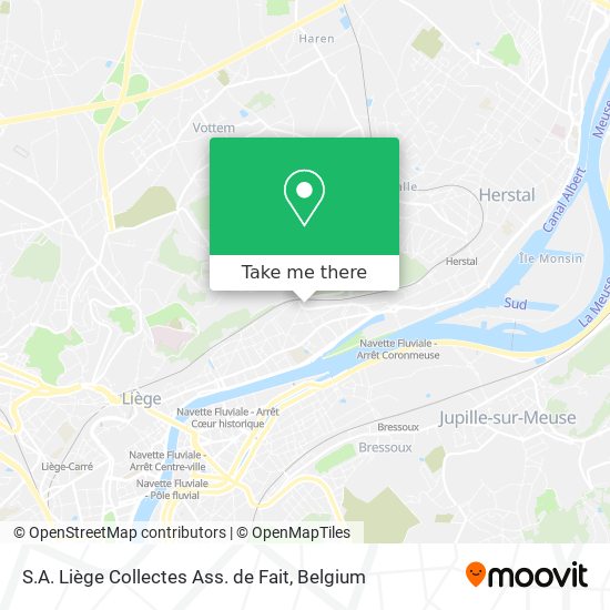 S.A. Liège Collectes Ass. de Fait map