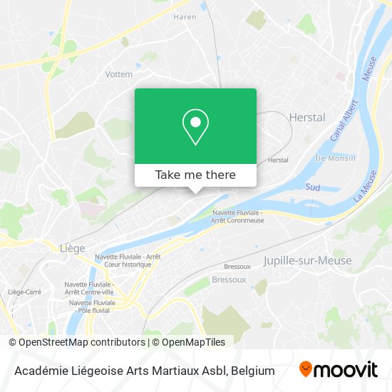 Académie Liégeoise Arts Martiaux Asbl map