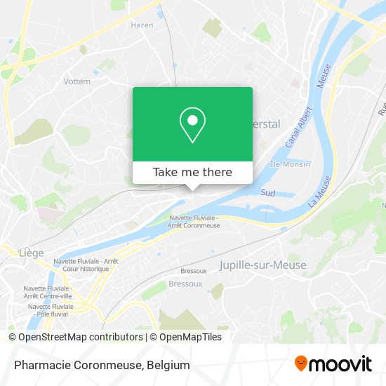 Pharmacie Coronmeuse map