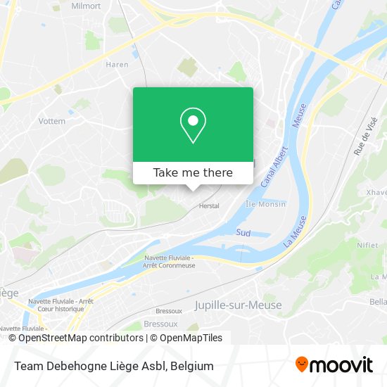Team Debehogne Liège Asbl map