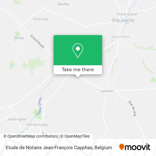 Etude de Notaire Jean-François Cayphas map