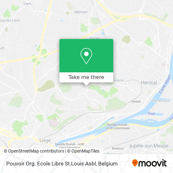 Pouvoir Org. Ecole Libre St.Louis Asbl map