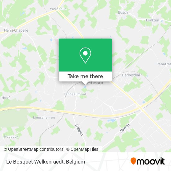 Le Bosquet Welkenraedt plan
