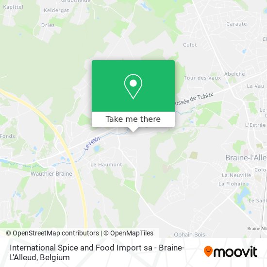 International Spice and Food Import sa - Braine-L'Alleud map