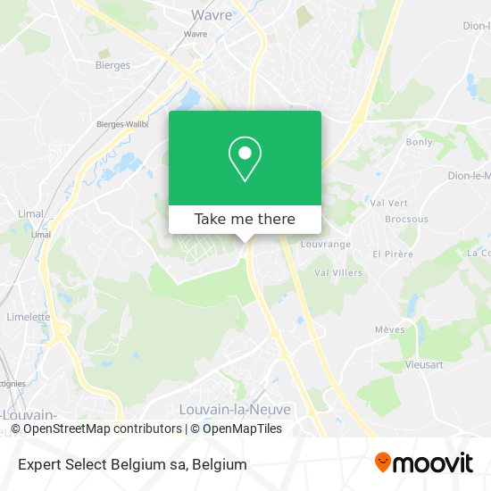 Expert Select Belgium sa map