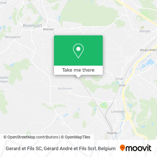 Gerard et Fils SC, Gérard André et Fils Scrl map