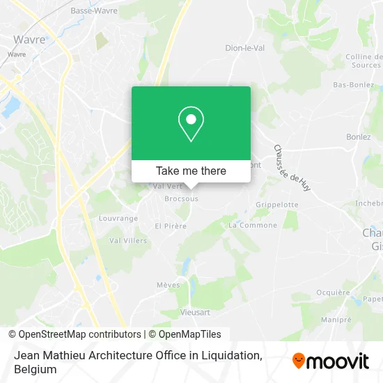 Jean Mathieu Architecture Office in Liquidation map