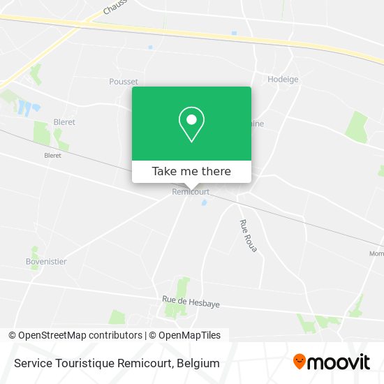 Service Touristique Remicourt map