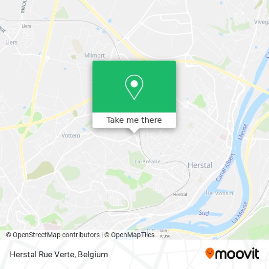 Herstal Rue Verte map