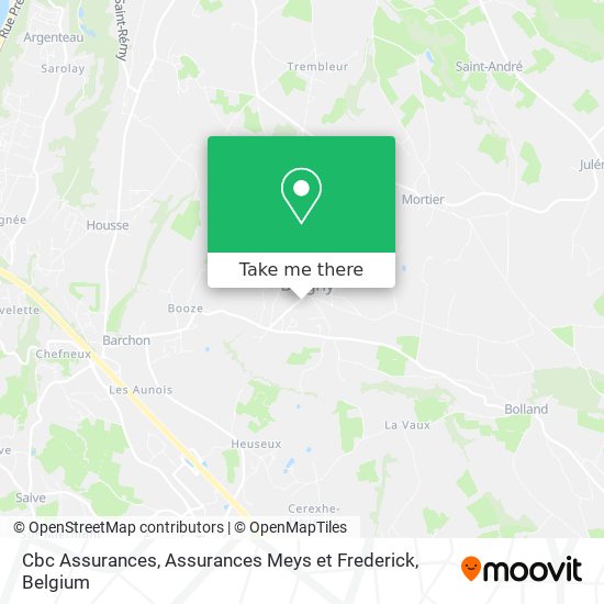 Cbc Assurances, Assurances Meys et Frederick map