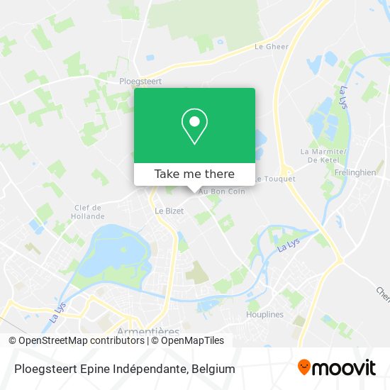 Ploegsteert Epine Indépendante map