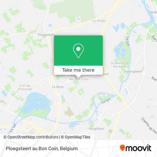 Ploegsteert au Bon Coin map