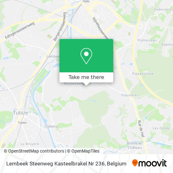 Lembeek Steenweg Kasteelbrakel Nr 236 map