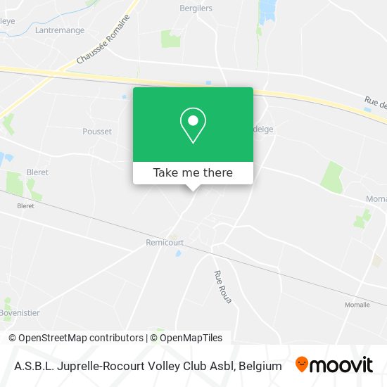 A.S.B.L. Juprelle-Rocourt Volley Club Asbl map