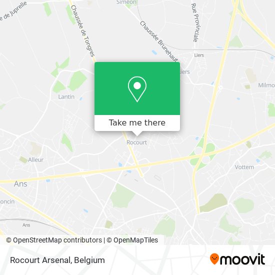 Rocourt Arsenal map