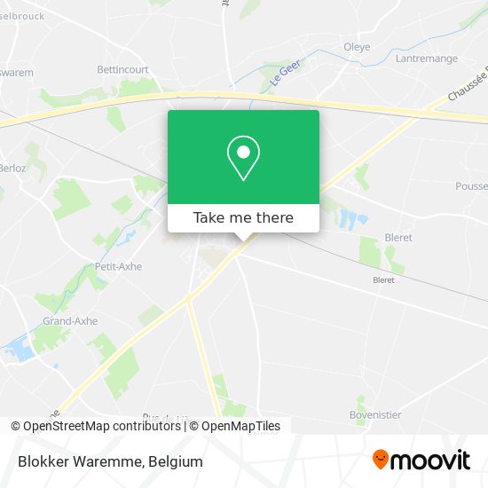 Blokker Waremme plan