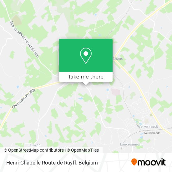 Henri-Chapelle Route de Ruyff map