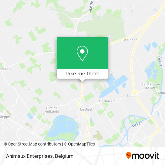 Animaux Enterprises map