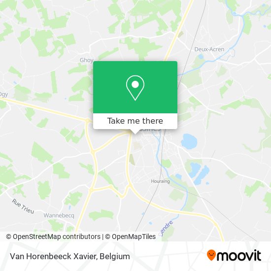 Van Horenbeeck Xavier map